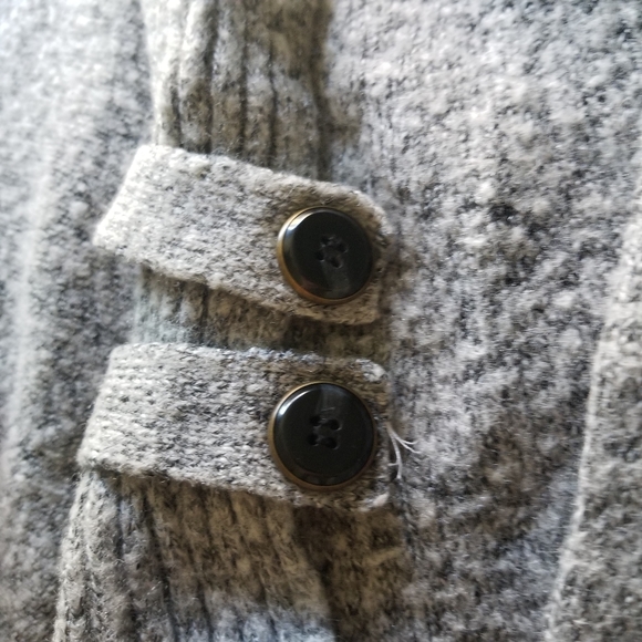 🛍Marbled Grey Knit Medium Sweater EUC Apt 9 - Picture 4 of 7